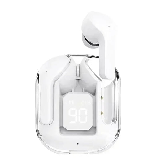 T2 Tws Wireless Bluetooth Headset Transparent Headphones ENC Power Digital Display Stereo Sound Earphones for All Smartphones