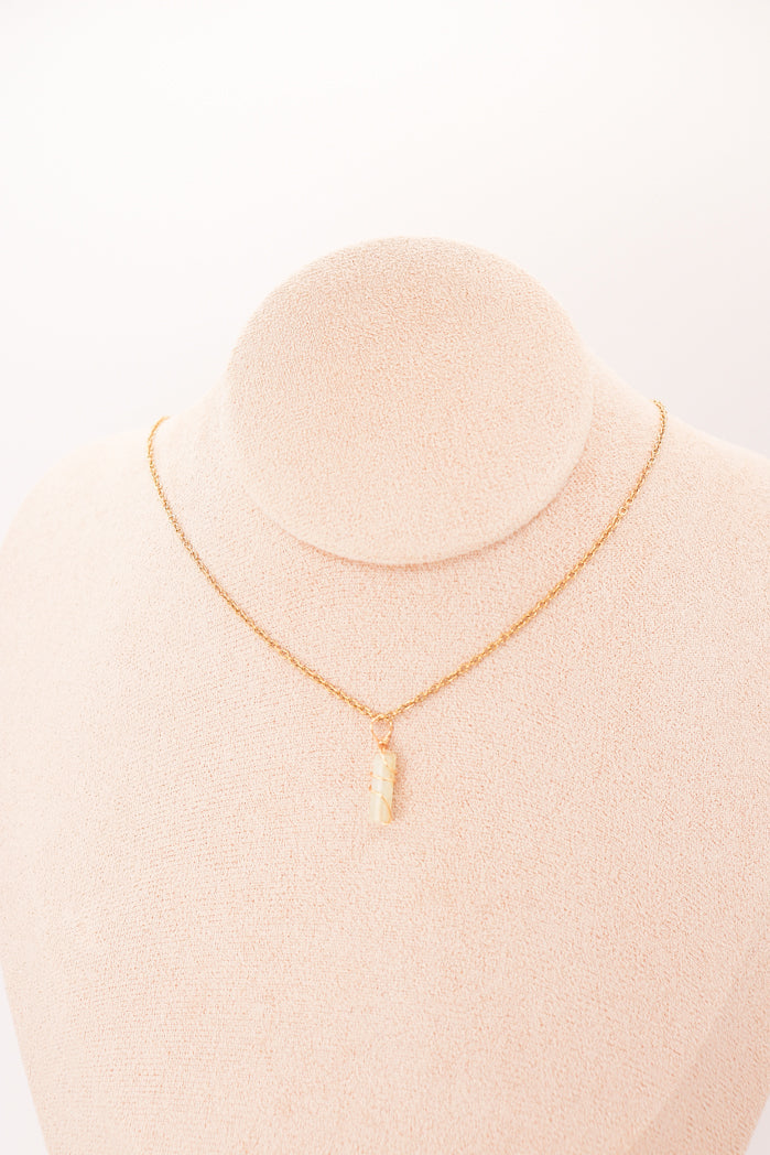 Pendant | Mini Jade Pillars "Plum Blossoms"