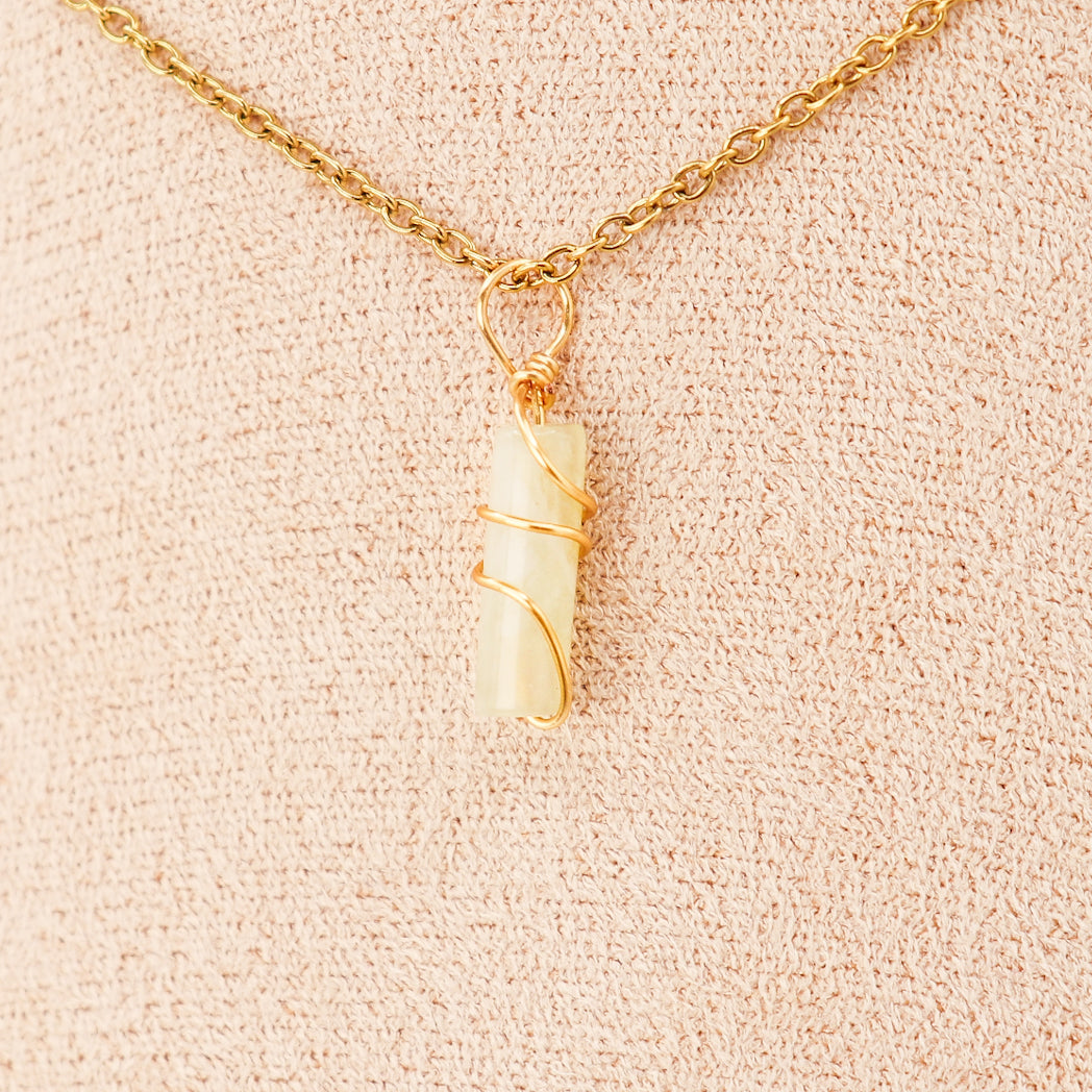 Pendant | Mini Jade Pillars "Plum Blossoms"