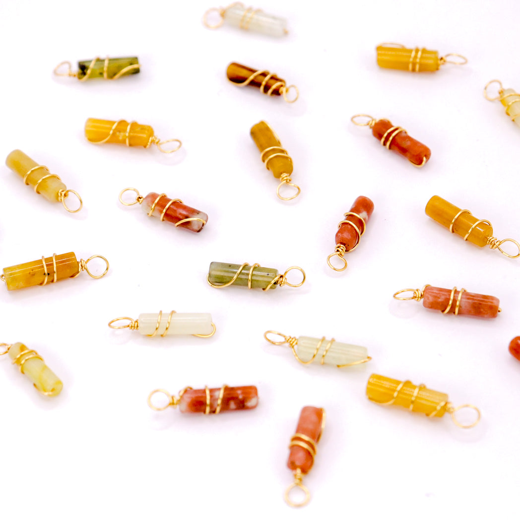 Pendant | Mini Jade Pillars "Plum Blossoms"