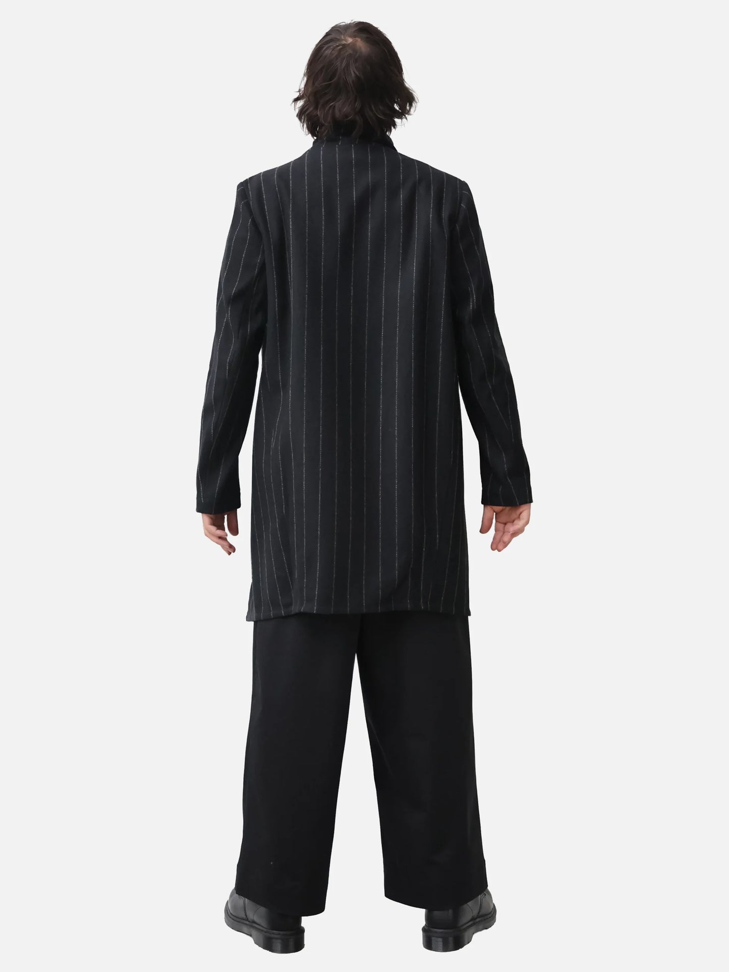 Koto Heavy Coat - Black stripes